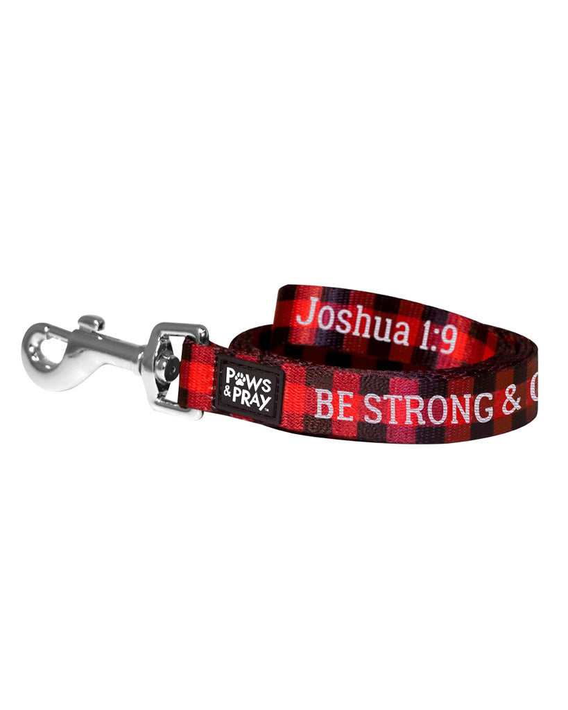 Be Strong And Courageous Pet Leash